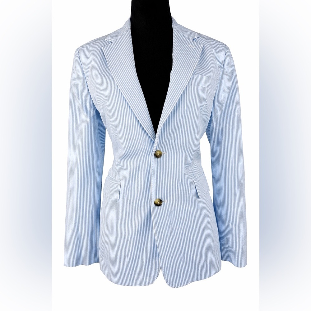 NWT Vineyard Vines Seersucker Blazer in Bayside Blue